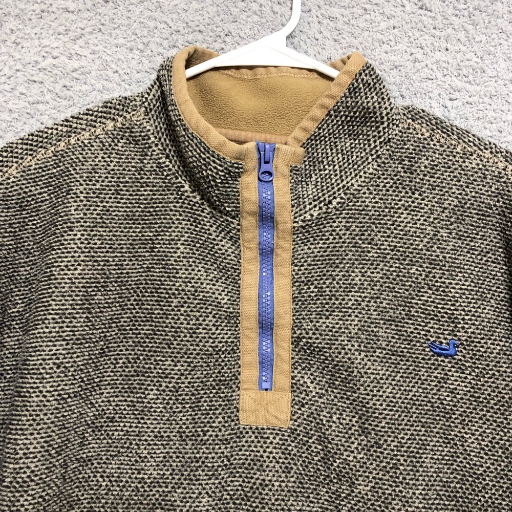 Southern Marsh Men Highland Alpaca Pullover Size XL Quarter Zip Mock Neck Winter - Picture 3 of 16